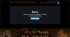 Desktop Screenshot of bonfirekennels.com