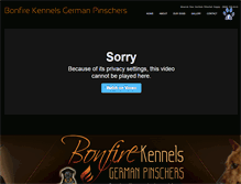 Tablet Screenshot of bonfirekennels.com